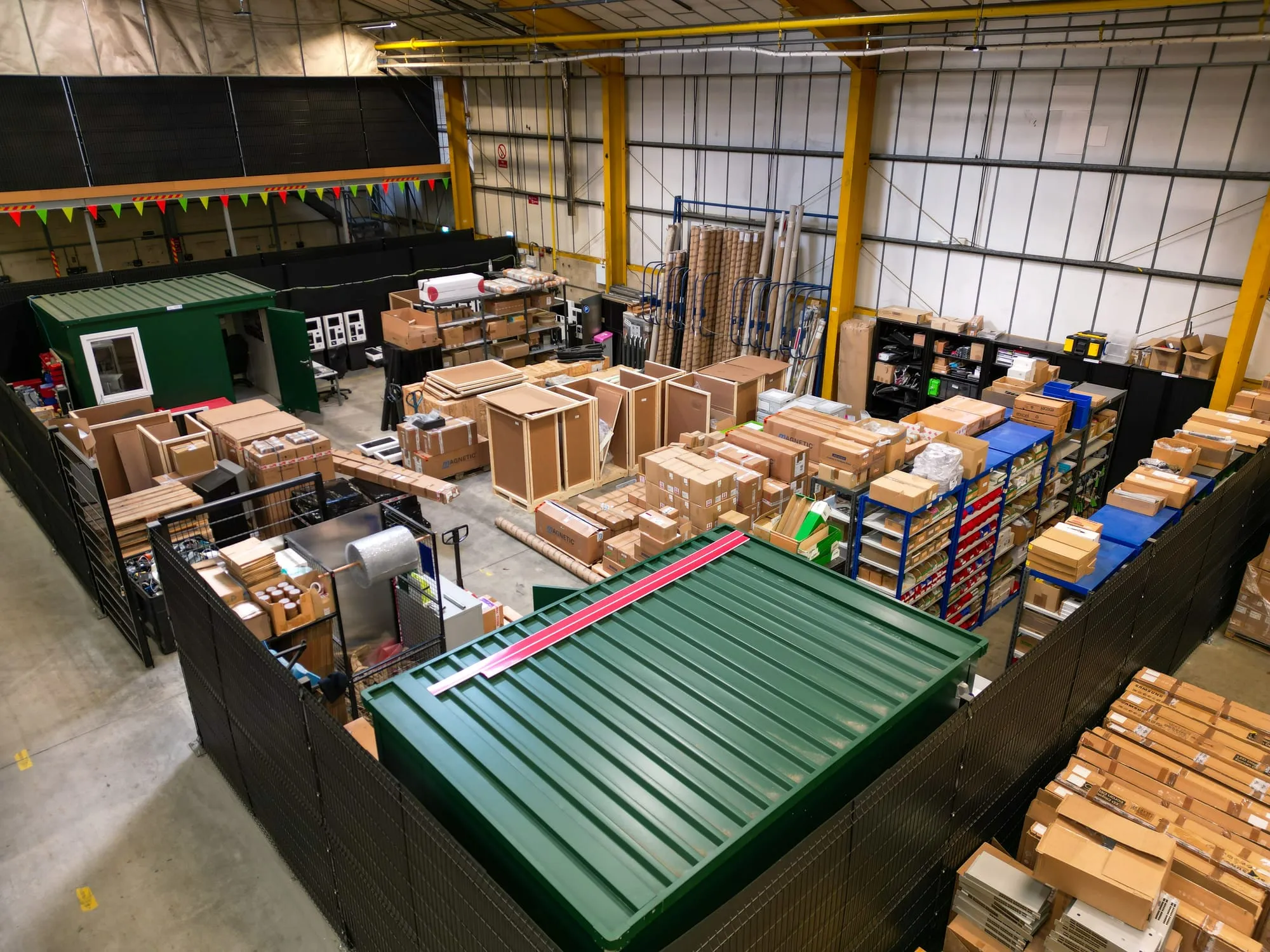 Inside Watermoor Point co-warehouse