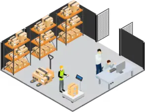 Mini warehouse unit infographic